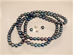 Komplet naszyjnik i kolczyki- perły